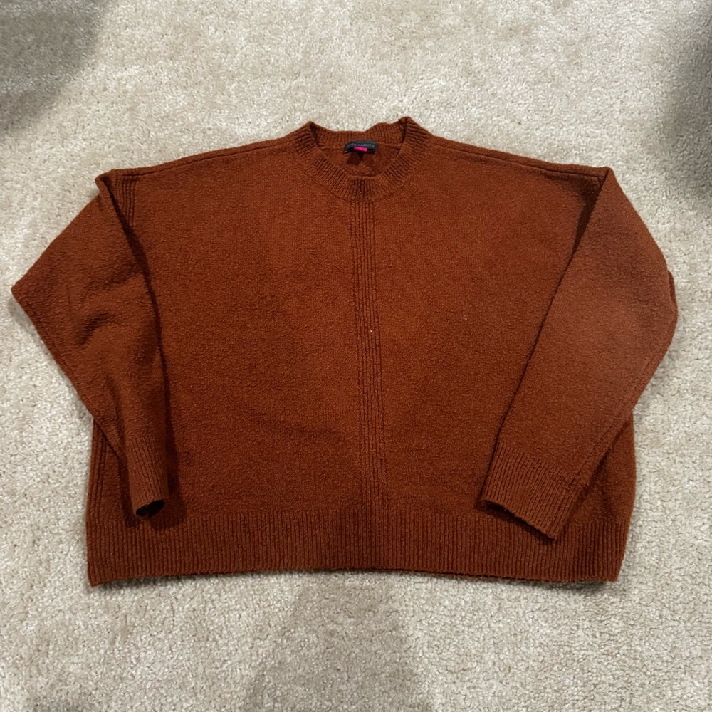 Vince Camuto Cropped Crewneck Sweater